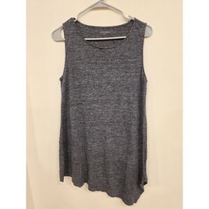 Eileen Fisher Organic Linen Sleeveless Swing Tunic Top SM Lagenlook Minimalist
